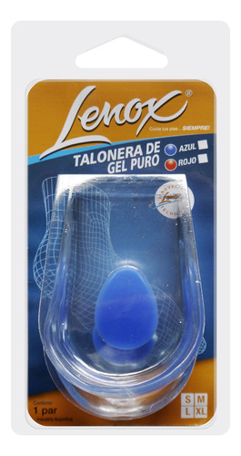 Taloneras Gel Puro Cristal Espolón Punto Azul Lenox