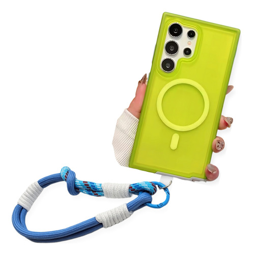 Funda Para S23 Ultra + Correa + Envio Incluido Azul Claro