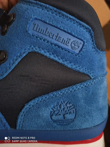 Tenis O Botas Timberland Eurohiker Piel Gamuza Azul Promo | Envío gratis