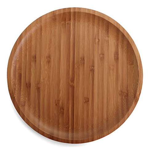 Belari 11  Bamboo Plate Set - Bamboo Reusable Plates - Round