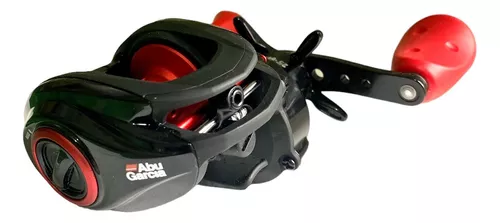 Reel rotativo Abu Garcia MAX4 izquierdo color negro/rojo