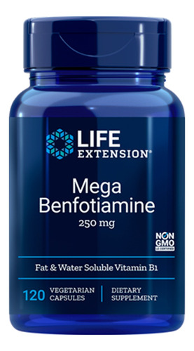 Mega Benfotiamine 250mg 120 Veg Caps Life Extension Original