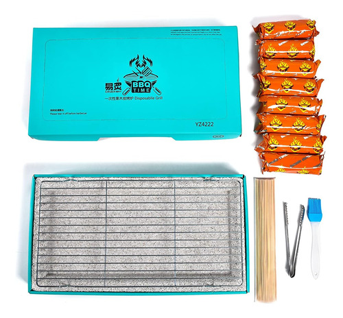 Disposable Grill, Portable Charcoal Grill, Barbecue, Grillin