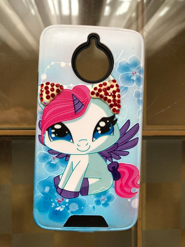 Funda Alto Impacto Estampada Motorola Unicornio