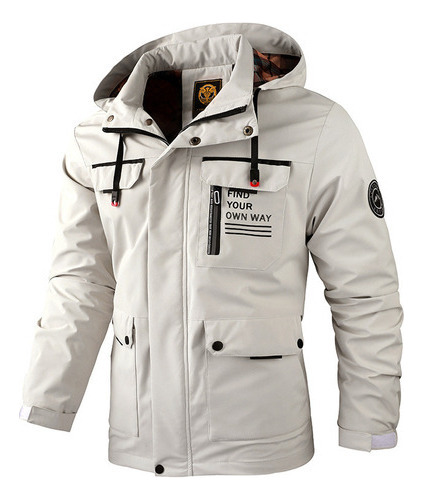 Chamarra Casual En Inglés, Francés Y Español, Parka, Otoño