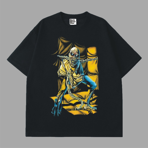 Remeron Sin Manga Fsz Iron Maiden Beast 100% Algodón Marron