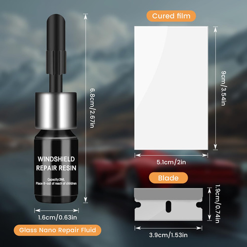 Kit De Reparación De Parabrisas Diy Windshield 2 Pack
