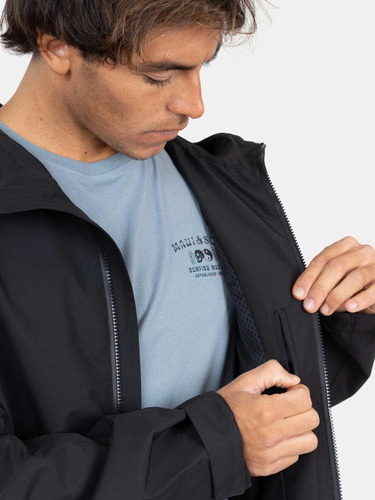 Cortaviento Monochrome Negro Hombre Maui And Sons