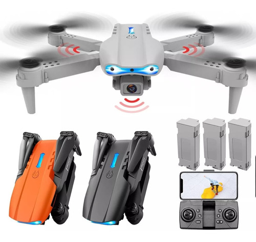 Mini Drone E99 K3 Barato Con Camara Fullhd 3 Baterias