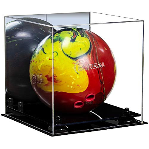 Vitrina De Lujo De Acrílico Bola De Bolos Con Negro Risers Y