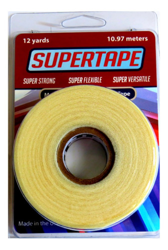 Fita Adesiva Branca Super Tape 12y 1.3cm P/prótese Capilar