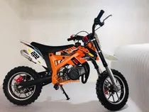 Comprar Mini Moto Cross De Niño Enduro Motor 50cc 2 Tiempos A Polea