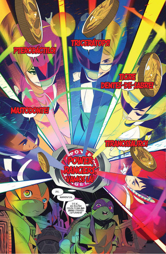 Power Rangers E Tartarugas Ninja Vol.01, De Ryan Parrott., Vol. 1. Editorial Pipoca & Nanquim, Tapa Dura En Português, 2024