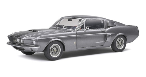 Ford Mustang Shelby Gt500 1967 Plata  Escala 1:18  Solido