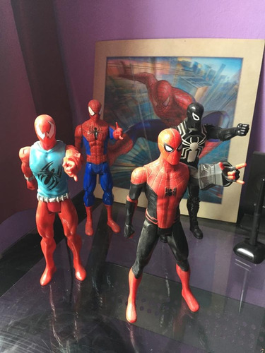 Set De 4 Spidermans Originales Hasbro