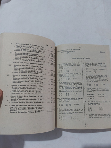 Libro Exámenes Admisión Uni 1970 Al 81 (Usado)