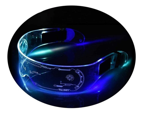 Lentes Futuristas Cyberpunk Tiktok Lentes Led Acrílicas