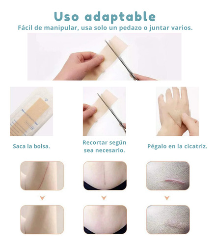 Parches Adhesivo de Silicona Para Cuerpo Elimina Cicatrices