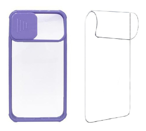 Carcasa Para iPhone 12/12 Pro Protector De Camara + Mica 