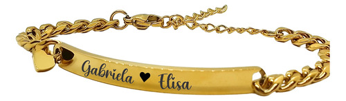 Pulseras Mama Hija Pulsera Corazon Personalizada 2 Pz