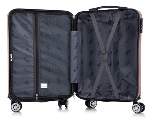 Maleta De Mano Viaje Rigida Con Ruedas 10kg Azul Acero Lisa