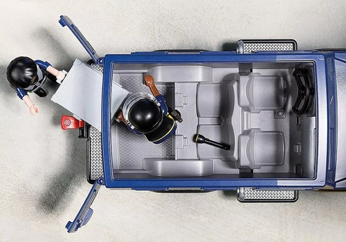 Playmobil 5187 Carro Policía Con Remolque Y Lancha Swat (Usado)