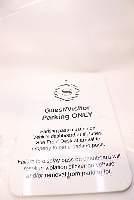 Company Guest/visitor Parking Only Metal Sign 12  X 18  Ttq