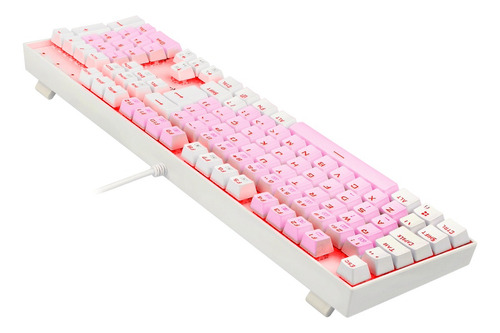 Redragon Mitra Single Color Rosa E Branco Switch Marrom