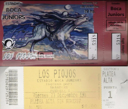 Entrada Los Piojos Boca Juniors 10-12-2005 ( Big Bang Rock )