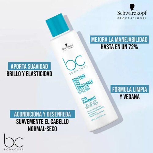 Acondicionador Schwarzkopf Bc Bonacure Moisture Kick 200ml