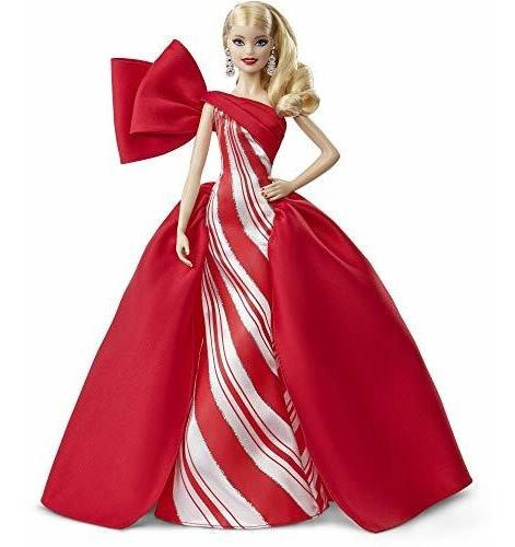 Mattel Barbie 2019 Muñeca Navideña, Rubia