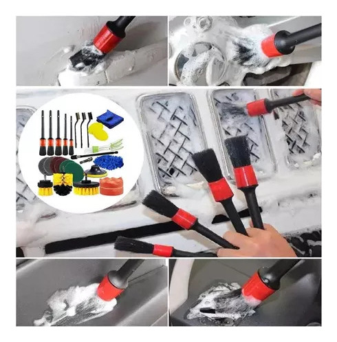 * Kit De Cepillos For Herramientas De Detalles Automotrices,