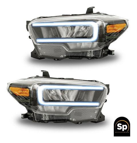 Imagen 5 de 5 de Faros Principales Full Led Toyota Tacoma 2016 - 2022