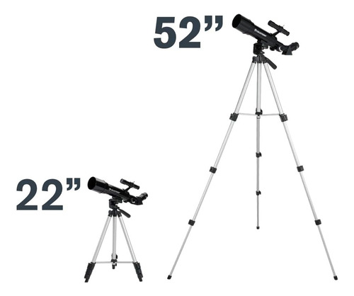 Telescopio Refractor Celestron, C/ Objetivo De 50 Mm, Negro