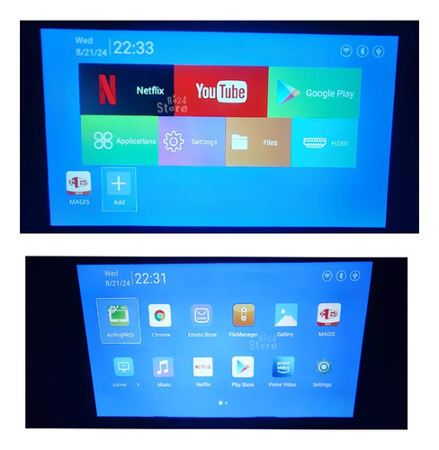 Proyector Hy 300 Wifi Bluetooth 4k Android Portatil Pro