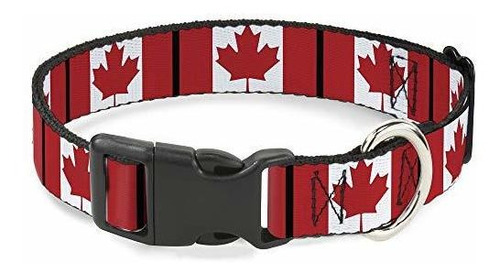 Buckle-down Cat Collar Breakaway Canada Flags 8 To 12 Inches