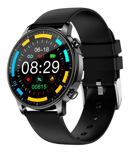 Imagen 1 de 3 de Colmi Smartwatch V23 Pro Silicona Black Android Ios Ip67