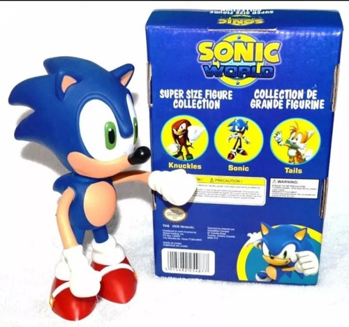 Boneco Sonic Collection 25 Cm Grande Articulado Original 