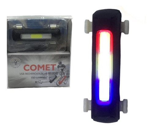 Luz De Bicicleta Comet Recargable Led  Cob Tricolor 