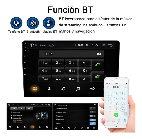 Para Estéreo Carplay 4+64gb Honda Accord 2010-2018 Cámara