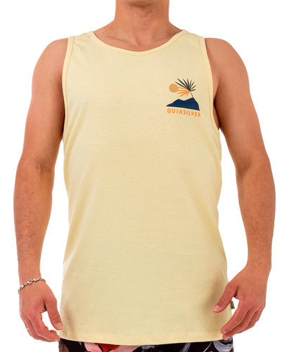 Musculosa Quiksilver Lifestyle Hombre New Tribe Amarillo Fuk