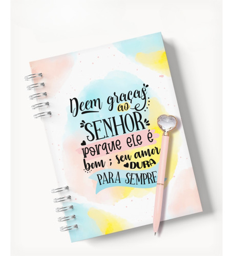 Caderno A5 Devocional Planner De Orações Personalizado