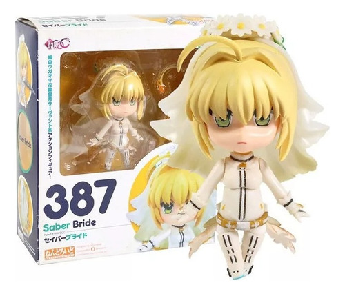 Saber Bride 387 Fate Stay Extra Nendoroid Figma Figura Anime (Usado)