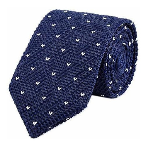 Men's Skinny Smart Knit Ties Vintage Casual Formal Basic Des