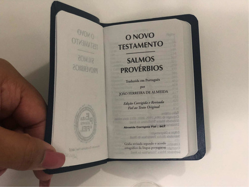 Testamento Acf De Bolso Com Salmos E Provérbios