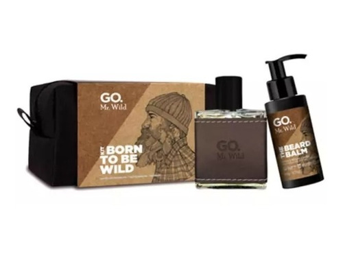 Go Kit Man Mr Wild Necessaire + Perfume + Balm 