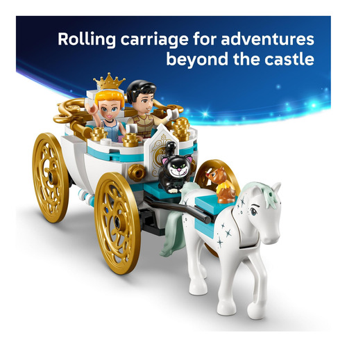 Juguete Lego Disney Princess, Castillo De Cenicienta Y Carru