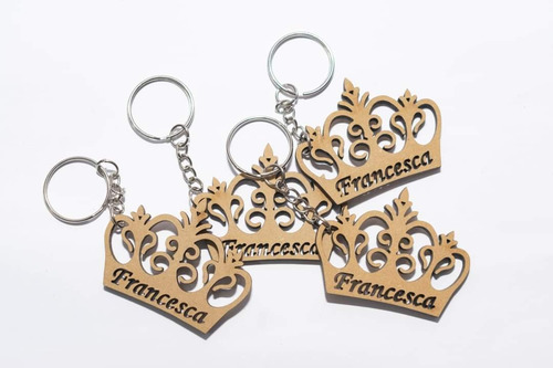 Imagen 3 de 10 de Llaveros De Mdf Personalizados Paquete 10 Unidades