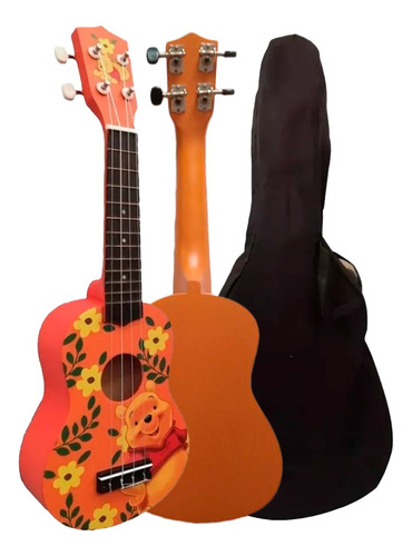 Ukelele Sunset Soprano Para Niños Winnie The Pooh + Funda