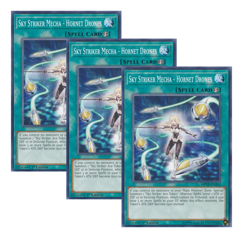 Yugioh! X3 Sky Striker Mecha - Hornet Drones (común) Tercia Sky Striker Mecha - Hornet Drones Inglés (Usado)